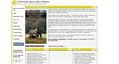 Desktop Screenshot of feedyourhorselikeahorse.com