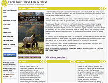 Tablet Screenshot of feedyourhorselikeahorse.com